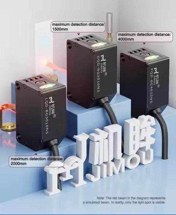 High Quality Diffuse Photoelectric Laser Sensor with Long Distance Background Suppression Optical Se / 2