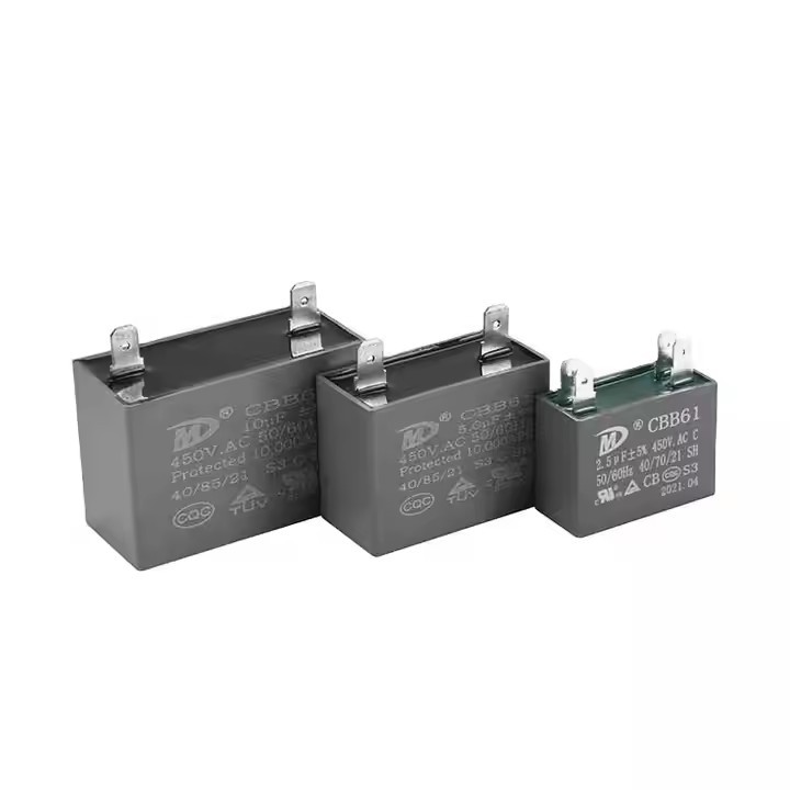 capacitor CBB61 350V 450V 1-12UF with pins lead for Fan Motor Star / 2