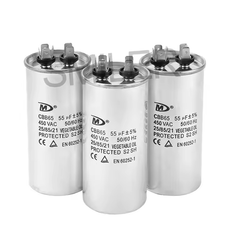 Made in China Superior CBB65 air Conditioner Capacitor 450V 50uf Capacitor / 3